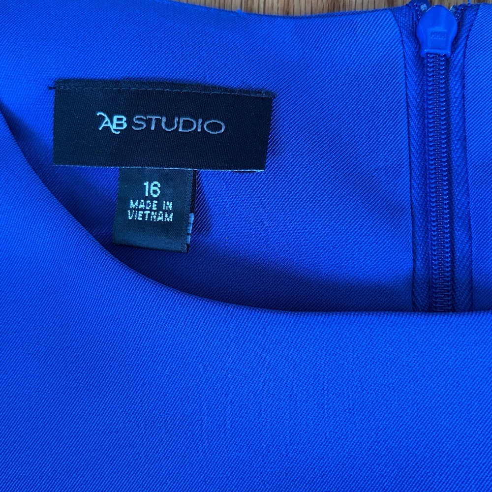 NWT AB Studio Vibrant Royal Blue Dress. Size:16 - Picture 4 of 8